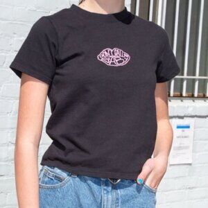 Brandy Melville Don't Call Me Baby Top in Black/Pink